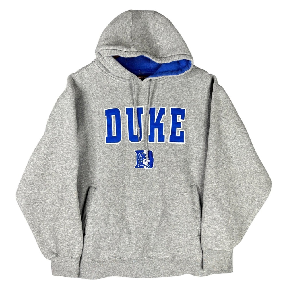Foot Locker Duke Blue Devils Hoodie Mens XL Grey Blue Embroidered Pullover 0568